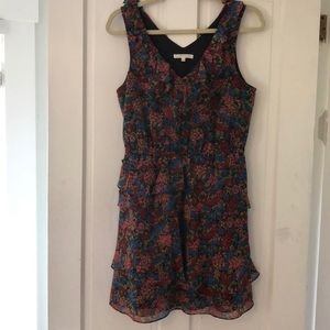 Madewell dress Eliot silk floral ruffle size 4